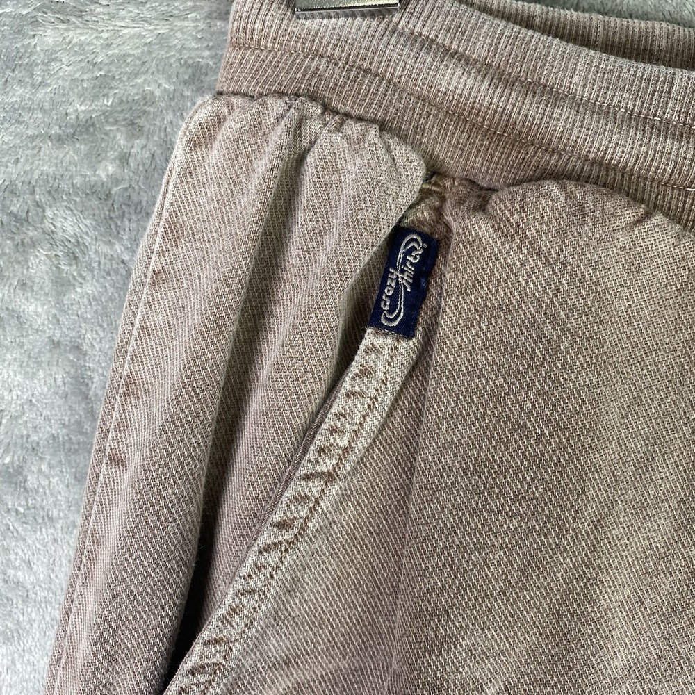 Crazy Shirts Hawaii Pants Mens Size XL Brown Chocolate Dyed Joggers Drawstring - Picture 7 of 16